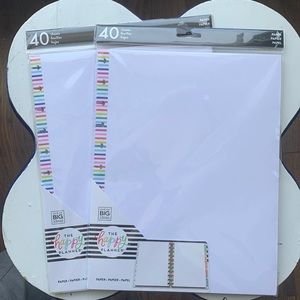 Two Packs of Happy Planner Blank Pages